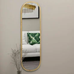 Specchi > Dmora Specchio stretto rovere 40x120h cm - Korban Marrone Rovere