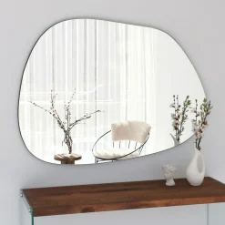 Specchio Trasparente Forma Irregolare Tipologia a Muro 90x70h cm, - Momo