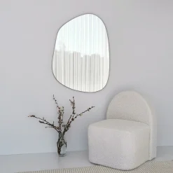 Specchio Trasparente Forma Irregolare Tipologia a Muro 90x70h cm, - Momo