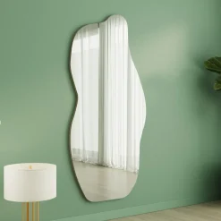 Specchio Trasparente Trasparente Forma Nuvola Tipologia a Parete 70x175h cm, Colore Struttura Trasparente - Stresa
