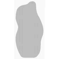 Specchio Trasparente Trasparente Forma Nuvola Tipologia a Parete 70x175h cm, Colore Struttura Trasparente - Stresa