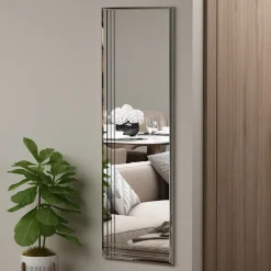 Specchio Trasparente Trasparente Forma Rettangolare Tipologia a Parete 40x120h cm, Colore Struttura Trasparente - Enego