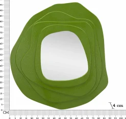 Specchio verde 90x97h cm - Brennero