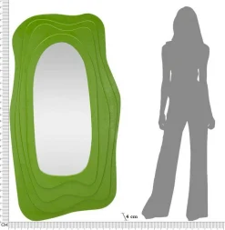 Specchi > Dmora Specchio 90x165h cm - Pregola Verde