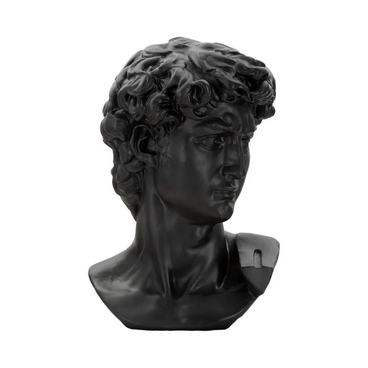 Oggettistica > Dmora Statua Acquerello, 44x36 h60 cm, Nero