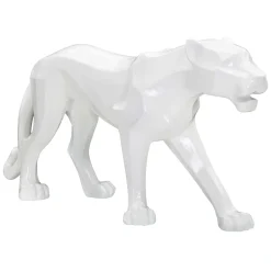 Statua Bianco Statua di Pantera, - Nerioo