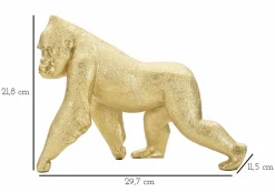 Oggettistica > Dmora Statua Guazzo, 30x12 h22 cm, Oro