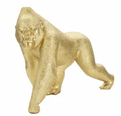 Oggettistica > Dmora Statua Guazzo, 30x12 h22 cm, Oro