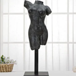 Statua Nero Busto Scultura Classica, - Atlin