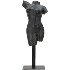 Statua Nero Busto Scultura Classica, - Atlin