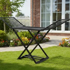 Oggettistica > Dmora Stendibiancheria Stendibiancheria, Made in Italy - Brandywood Nero Antracite