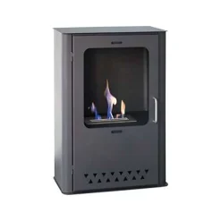 Camini A Bioetanolo > Dmora Stufa a bioetanolo moderna economica 30x50x68h cm nera - Altidona Grigio