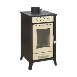 Stufa a legna Agropoli, 49x46 h91 cm, Beige