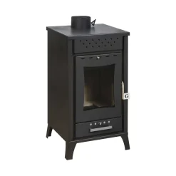 Stufe A Legna > Dmora Stufa a legna Agropoli, 49x46 h91 cm, Nero