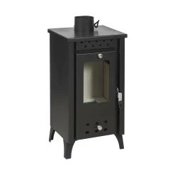 Stufe A Legna > Dmora Stufa a legna Aquino, 39x33 h74 cm, Nero