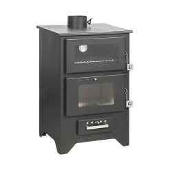 Stufa a legna Milicia, 59x51 h91 cm, Nero
