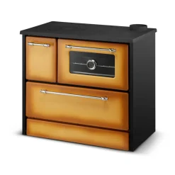 Stufa cucina in metallo gialla e nera 87x51x79h cm - Andalo