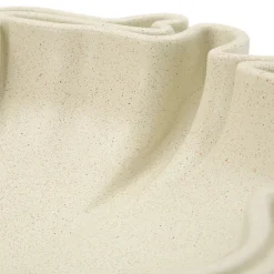Oggettistica > Dmora Svuotatasche Effetto Pietra Sfumatura Colore Struttura Crema, - Esquel Bianco Crema