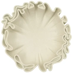 Oggettistica > Dmora Svuotatasche Effetto Pietra Sfumatura Colore Struttura Crema, - Esquel Bianco Crema