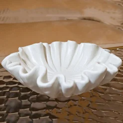 Oggettistica > Dmora Svuotatasche Effetto Pietra Sfumatura Colore Struttura Crema, - Fanepale Bianco Crema