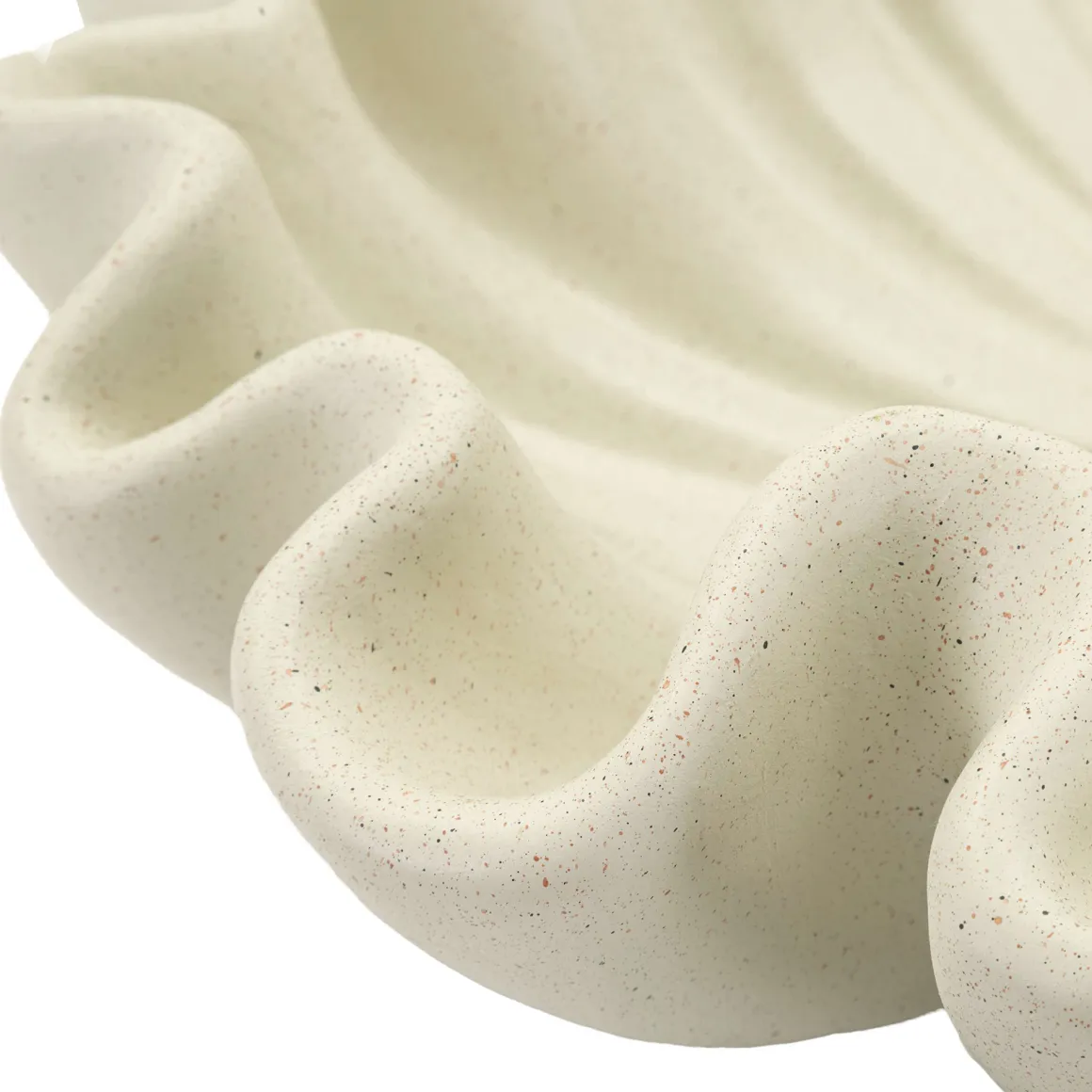 Oggettistica > Dmora Svuotatasche Effetto Pietra Sfumatura Colore Struttura Crema, - Fanepale Bianco Crema