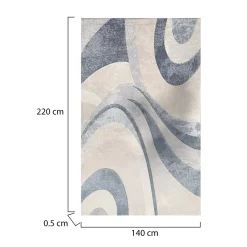 Tappeto blu 220x140 cm, Antiscivolo - Hot Springs