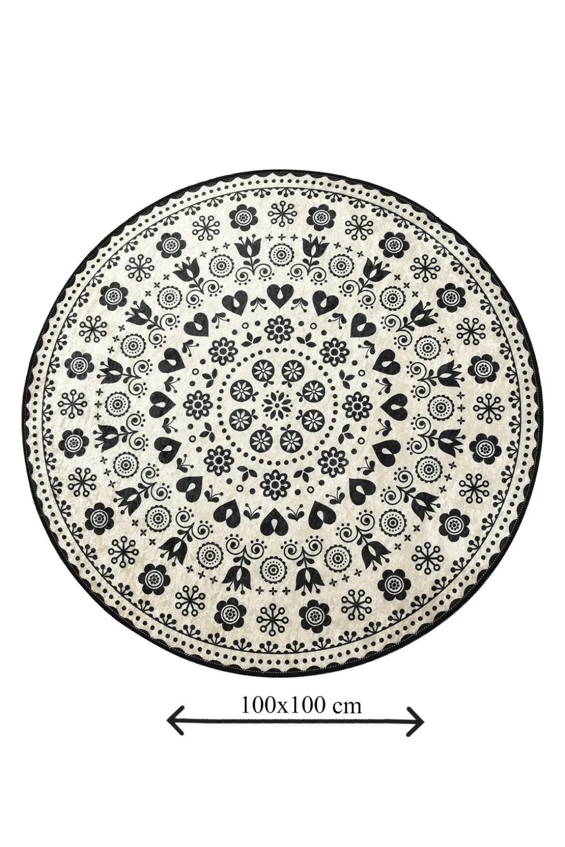 Tappeto da bagno Medina, 100x100 cm, Multicolore