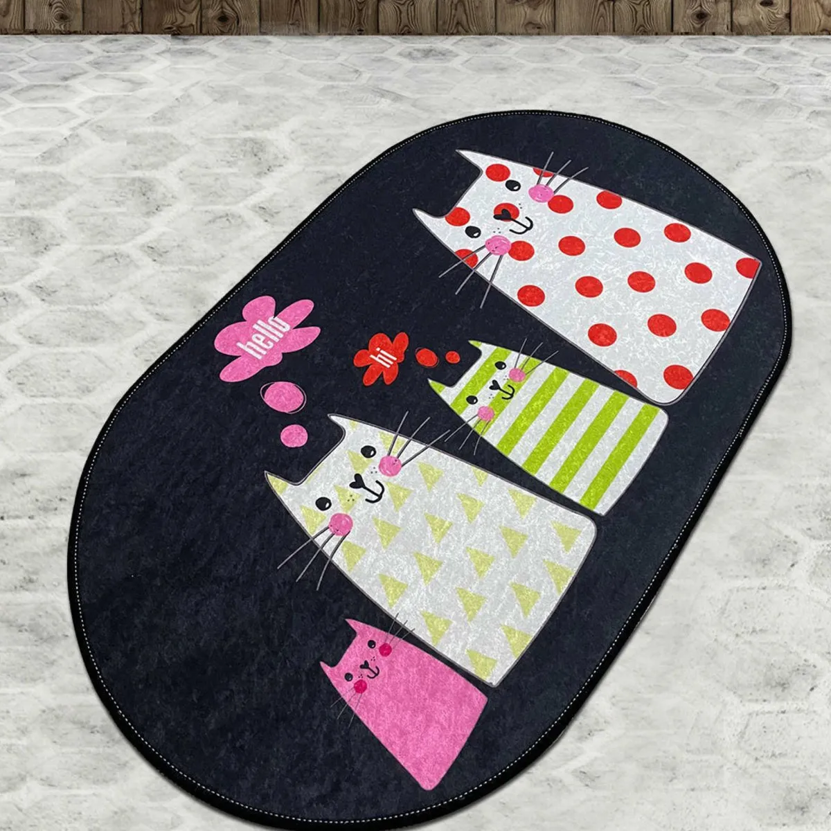 Tappeti Da Bagno > Dmora Tappeto da bagno Piqua, 100x80 cm, Multicolore