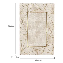 Tappeto Multicolore 180x280 cm, Antiscivolo - Vermilion