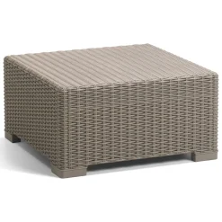 Tavolino da esterno Parksville, 68x68 h35 cm, Tortora