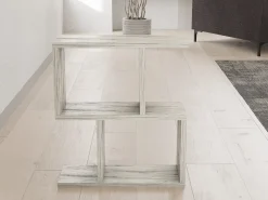 Tavolini Da Salotto > Dmora Tavolino da Salotto 2 Vani Forma Rettangolare 80x40x50h cm, Sfumatura Colore Ripiano Marmo - Verde Beige Marmo