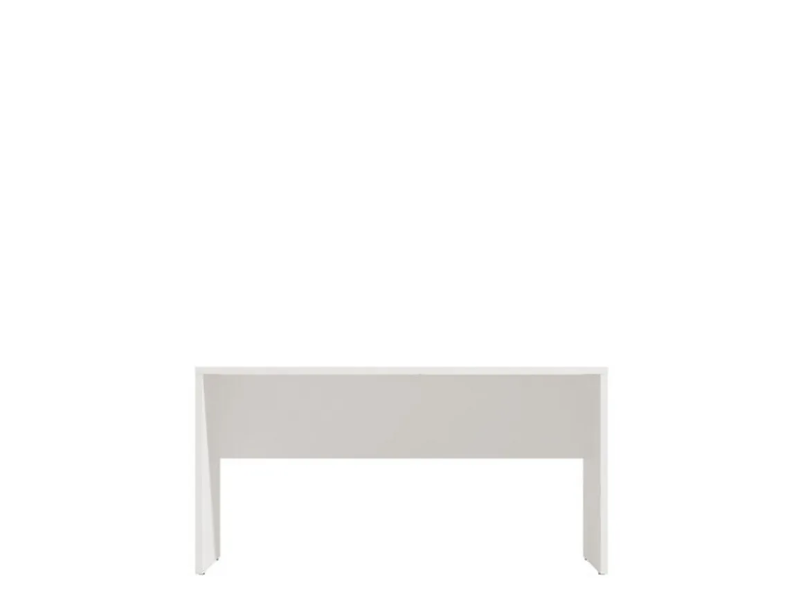 Tavolino da Salotto Bianco con Piedini un Vano 90x49.5x45.5h cm, Forma Rettangolare - Formia