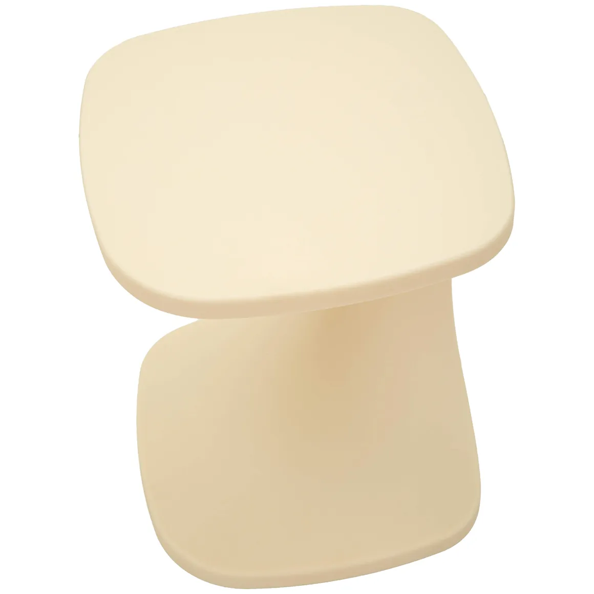 Tavolini Da Salotto > Dmora Tavolino da Salotto Effetto Lucido Forma Rettangolare 47x46x57h cm, Sfumatura Colore Ripiano Crema - Cattaneo Bianco Crema
