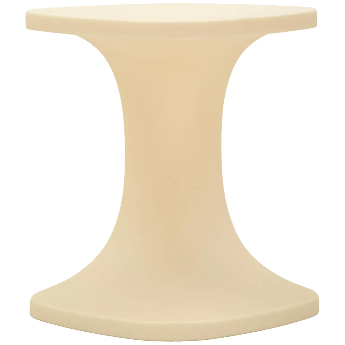Tavolino da Salotto Bianco Crema Adatto per Indoor/outdoor Forma Rettangolare 44x54x44h cm, Colore Ripiano Bianco - Bagan