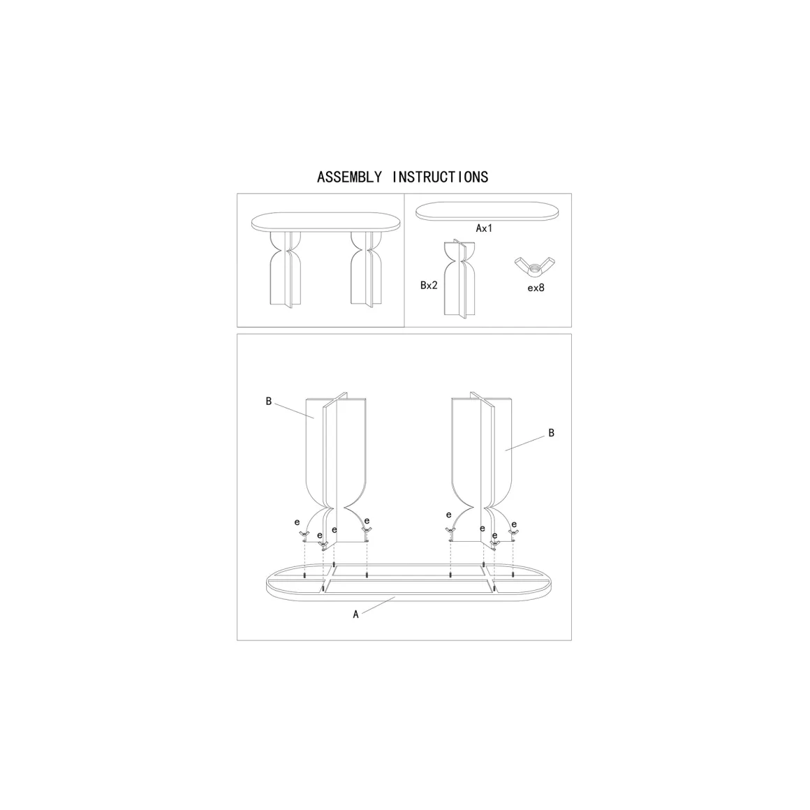 Tavolini Da Salotto > Dmora Tavolino da Salotto Forma Rotondo Colore Ripiano Bianco 46x54x46h cm, Sfumatura Colore Struttura Crema - Inle Bianco Crema