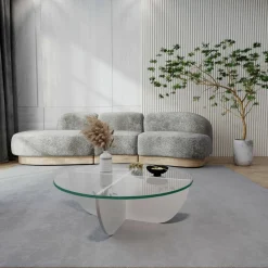 Tavolini Da Salotto > Dmora Tavolino da Salotto Forma Rettangolare Materiale Piano in Legno Nobilitato 119x60x40h cm, Colore Ripiano - Turate Bianco