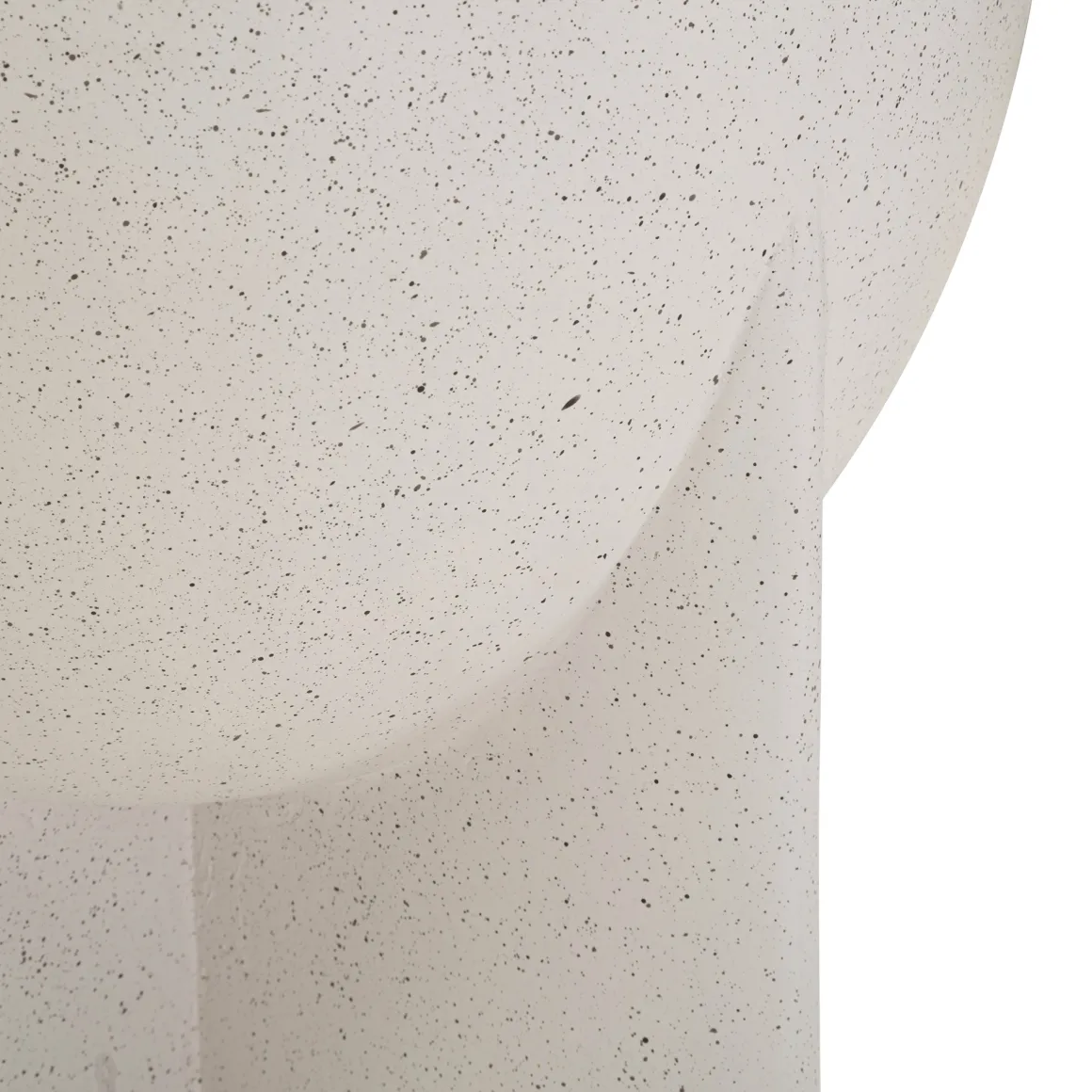 Tavolino da Salotto Bianco Marmo Adatto per Indoor/outdoor Forma Rotondo 41x56x41h cm, Colore Ripiano Bianco - Galeli