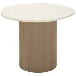 Tavolini Da Salotto > Dmora Tavolino da Salotto Modulabile Forma Triangolare 90x60x35h cm, Sfumatura Colore Ripiano Marmo - Saraceno Bianco Marmo