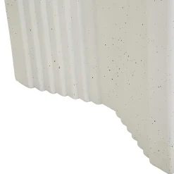 Tavolino da Salotto Bianco Marmo Nero Adatto per Indoor/outdoor Forma Rettangolare 48x58x48h cm, Colore Ripiano Bianco - Galato