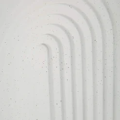 Tavolino da Salotto Bianco Marmo Nero Adatto per Indoor/outdoor Forma Rettangolare 48x58x48h cm, Colore Ripiano Bianco - Galato