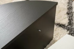 Tavolino da Salotto Bianco Nero Forma Fantasia Colore Struttura Nero 90x60x35h cm, Materiale Piano in Legno Nobilitato - Mansue