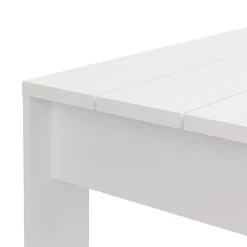 Tavolini Da Salotto > Dmora Tavolino da Salotto Piano Effetto Doghe Forma Rettangolare 120x67x43h cm, Colore Ripiano - Bertona Bianco