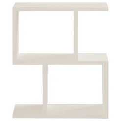 Tavolino da Salotto Bianco 2 Vani Forma Rettangolare 45x17x51h cm, Materiale Piano in Legno Nobilitato - Ceprano