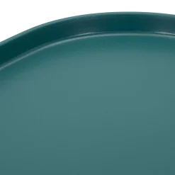 Tavolino da Salotto blu Adatto per Indoor/outdoor Angoli Arrotondati Forma Quadrato 48x48x38h cm, Colore Ripiano blu - Midelt