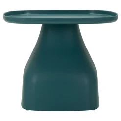 Tavolino da Salotto blu Adatto per Indoor/outdoor Angoli Arrotondati Forma Quadrato 48x48x38h cm, Colore Ripiano blu - Midelt