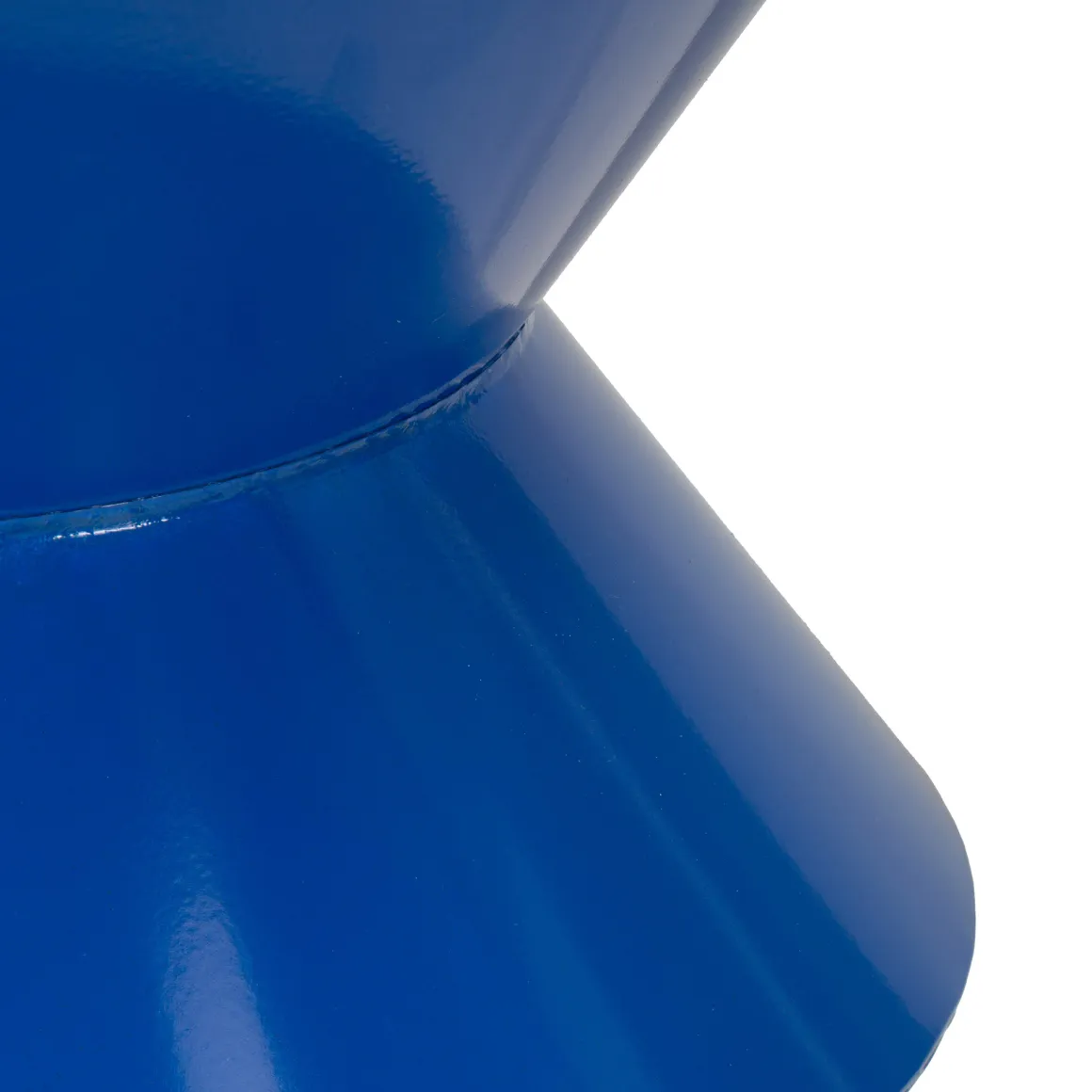 Tavolino da Salotto blu Design Moderno Forma Rotondo 40x50x38h cm, Colore Ripiano blu - Ilam