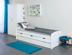Tavolini Da Salotto > Dmora Tavolino da Salotto Forma Quadrata Materiale Piano in Metallo 35x40x35h cm, Colore Ripiano - Limana Blu