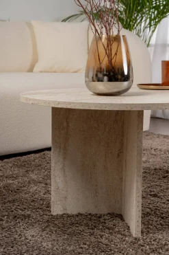 Tavolini Da Salotto > Dmora Tavolino da salotto Elain, 119x60 h40 cm, Bianco