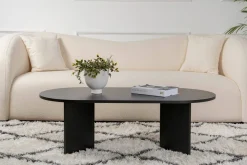Tavolino da salotto Elain, 119x60 h40 cm, Nero