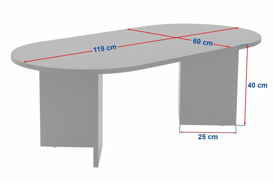 Tavolino da salotto Elain, 119x60 h40 cm, Quercia